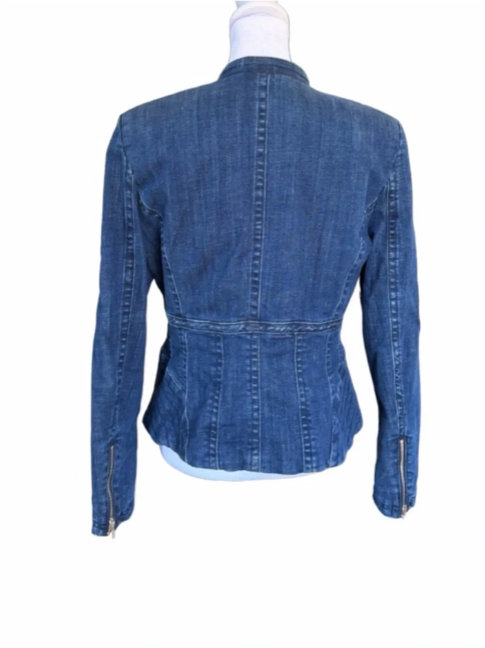White House Black Market Denim Jacket - Picture 3 of 5